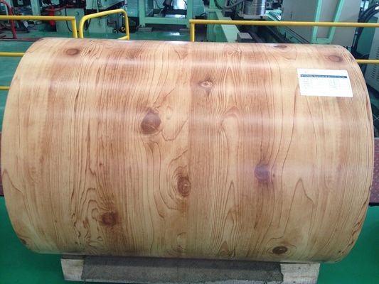 0.2mm Ahşap Baskı Renkli Kaplama Bobin Ön Boyama Çelik Bobinler PPGI PPGL