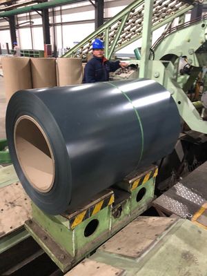 AZ60 JIS G3302 PPGI önceden boyanmış çelik bobinler Aluzink çelik bobinler 650-1250mm