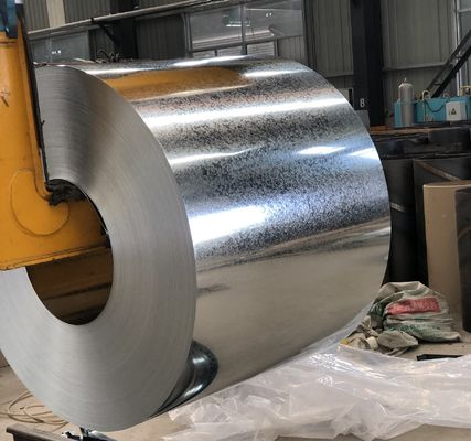 Z40 0.4mm 1250mm Büyük Parlak Spangle Sıcak Dip Galvanize Çelik GI Bobinleri DX51D