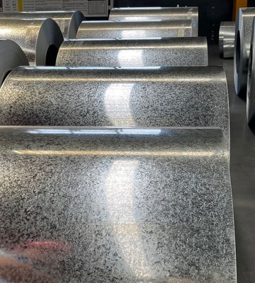 EN10143 Düzenli Spangle Galvanizli Çelik Bobinler Kromsuz S320GD