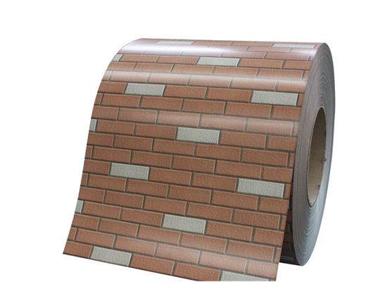 JIS G3321 0.45mm Tuğla Tanesi PPGI PPGL Ön Boyama Galvalume Çelik Bobin Duvar Kaplama Kullanımı 20 Yıl Garanti