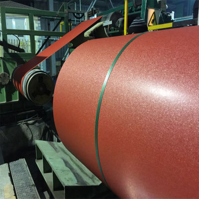 Pre-Paint Matt Color Coated Textured Steel Coils Z220 Galvanizli Temel Metal 20 yıllık garanti Beckers Polyester