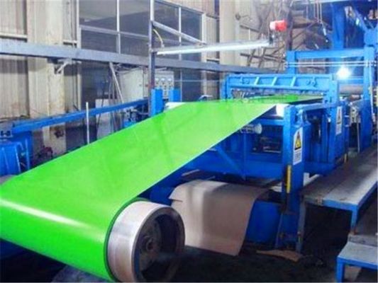 Çinko Kaplama Z180 Dx51d PPGI Renkli Kaplı Çelik Bobine Ral PE / SMP / HDP / PVDF Kaplı