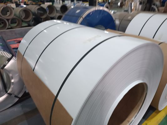 26 28 Ölçüm 0.43*914mm Gi Ön Boyalı Galvanizli Galvalum Bobine Yaprak Dx51d Dx52D Dx53D Çinko Kaplı 25 mikron μm boya