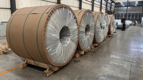 3003H24 H26 ASTM B209 Alüminyum Alaşım Metal Renk Kaplı Mavi Alüminyum Yaprak Alüminyum Bobinler Uçak yapıları