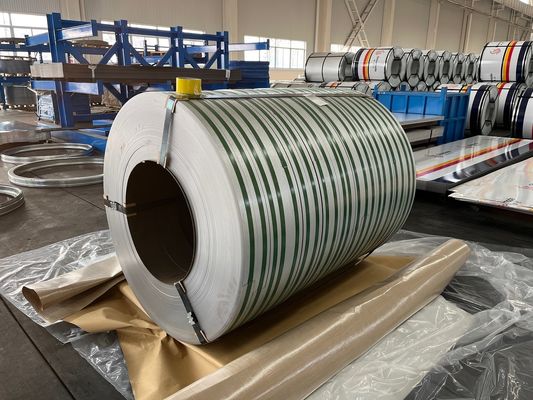 Z275 Parmaklara karşı Dx51d Çinko kaplı sıcak batırılmış şerit bobini/Galvalume çelik bobinleri Standart deniz paketi
