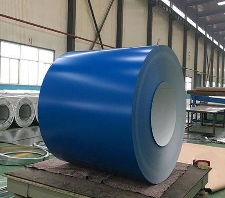 RAL5020 Okyanus Mavi PE HDP PVDF Renkli Kaplı Alüminyum Bobine 3003 H24 H26 100MEK Direnci