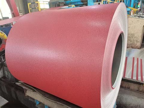 Poliester 0.3-0.8mm PPGL Patern Çıkartma Teksturlu/Mat Ön Boyama Galvanizli Çelik Bobin PE, PVDF, HDP, SMP