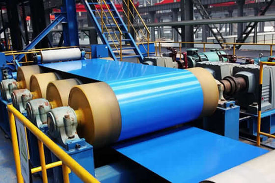 PVDF önceden boyanmış alüminyum bobin RAL5017 Trafik Mavi HDP 3003 H24 H26 100MEK Direniş