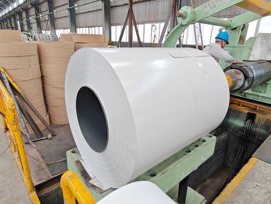 0.50*1250 Avrupa Pazarı Boyalı Çelik Bobinler PE boya 10 Yıllık Garanti Z100 Galvanizli Renkli Kaplama Bobin