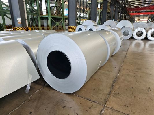 % 55 Aluzink Çelik Çatı Panelleri DX51D ASTM A792M S280GD Galvalume Çelik Bobin