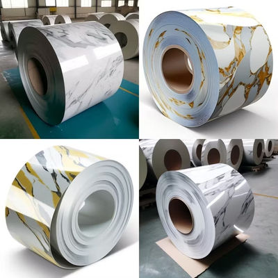 PVDF AkzoNobel Mermer Printech Çelik Bobinler Ev Dekorasyon Panelleri Ve Villa Binaları İçin